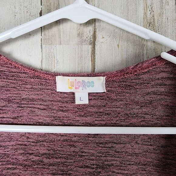 LuLaRoe Longline Sarah Duster Cardigan Sweater Burgundy Size Large - Picture 3 of 8